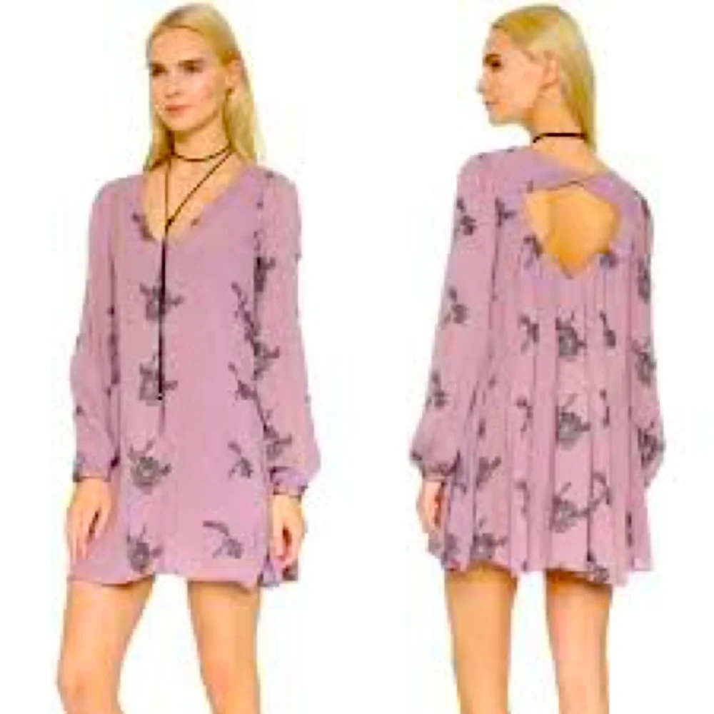 NWT Free People Dress Boho Chic Swing Mini - Picture 2 of 14